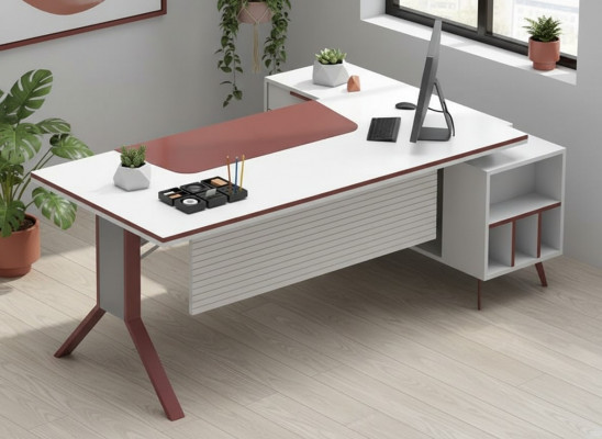 Bureau multifonctionnel table d'angle table bureau du chef
