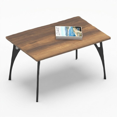 Table basse marron en bois pour bureau