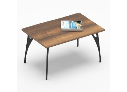 Table basse marron en bois pour bureau
