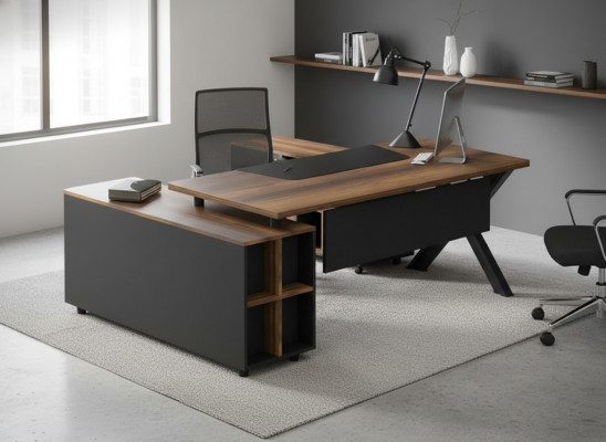 Bureau d'angle table bureau direction table multifonctionnelle