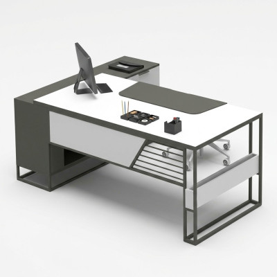 Bureau d'angle table de chef table multifonctionnelle