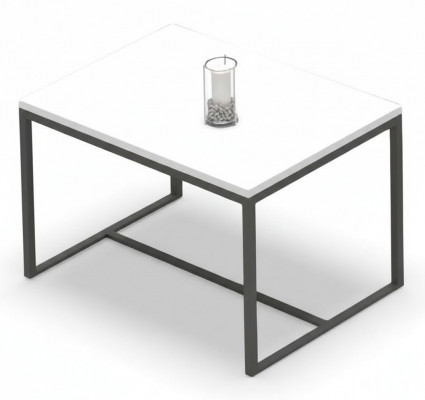 Table de bureau table basse rectangulaire en bois blanc