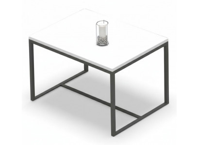 Table de bureau table basse rectangulaire en bois blanc