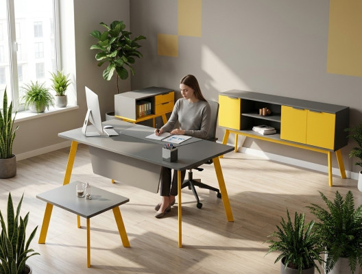 Ensemble de bureau meuble table table basse décoration complète