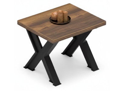 Table basse de café table latérale pieds en X mobilier de bureau