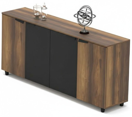 Armoire de bureau buffet commode chambre de travail marron noir