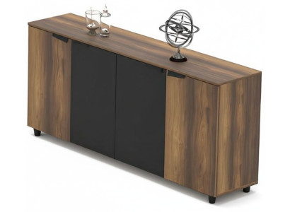 Armoire de bureau buffet commode chambre de travail marron noir