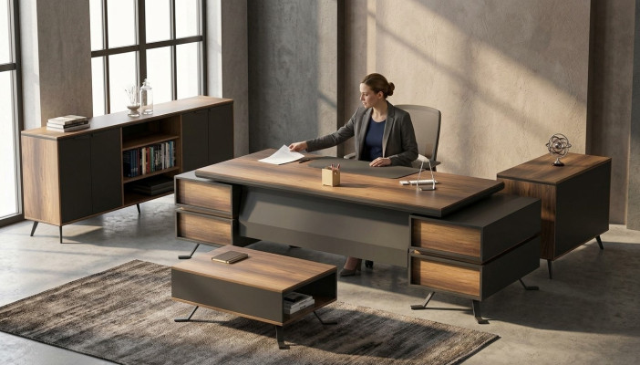 Ensemble de meubles de bureau 4 pièces