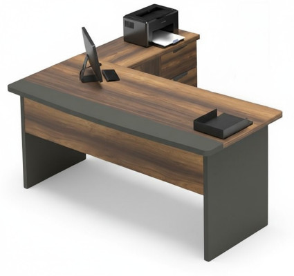 Armoire mobile pour documents gris marron