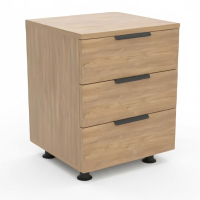 Armoire avec 3 tiroirs pour salon bureau beige