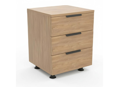 Armoire avec 3 tiroirs pour salon bureau beige
