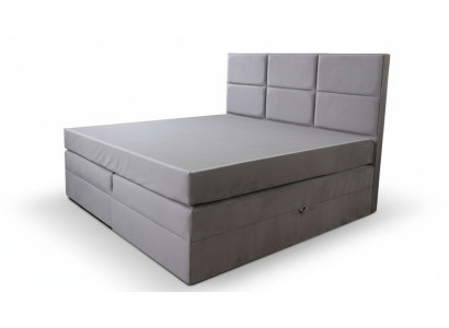 Bett Doppelbett Schlafzimmer 180сm Matratze Grau moderner Stil Hochwertig
