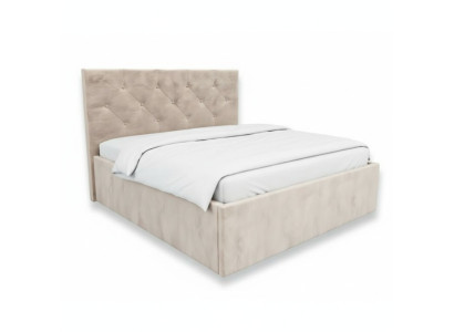 Doppelbett Bett Schlafzimmer 180сm Matratze Beige Chesterfield Stil Hochwertig