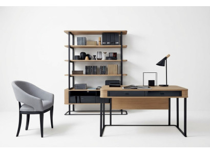 Arbeitszimmer Schreibtisch Einrichtung Komplett Büro Bücherregal Büro Set
