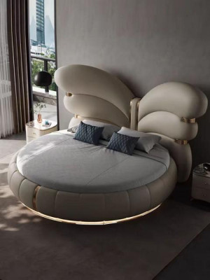 Lit de luxe beige
