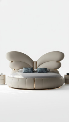 Lit de luxe beige