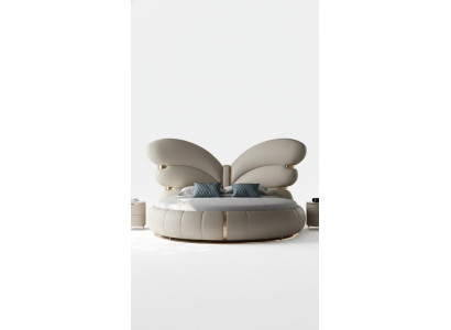 Lit de luxe beige