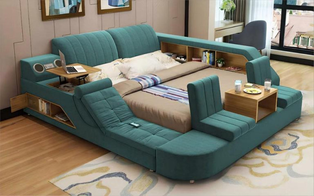 Lit multifonctionnel moderne avec un design confortable