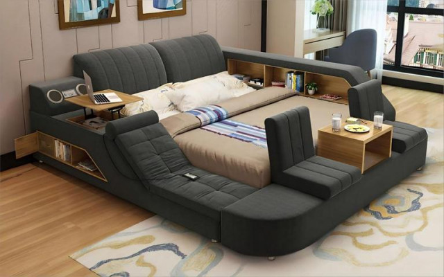 Lit multifonctionnel moderne avec un design confortable