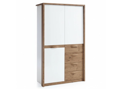 Schrank Kleiderkasten Hochschrank Stauraumschrank Wäscheschrank