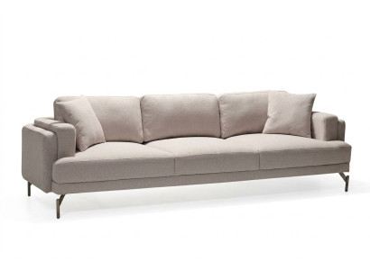Canapé trois places beige élégant au design moderne