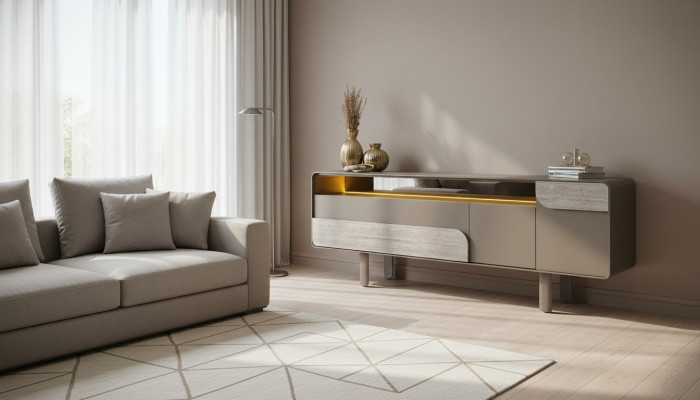 Console beige élégante