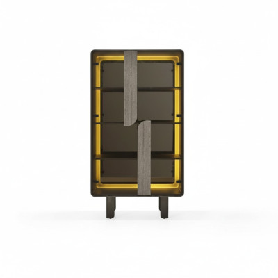 Vitrine moderne élégante beige