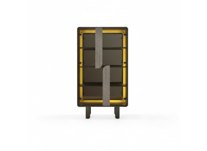 Vitrine moderne élégante beige