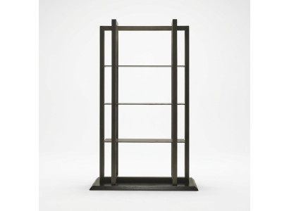 Étagère en bois brun élégante