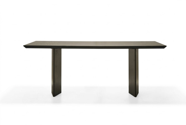 Table à manger élégante en bronze chaud pour maisons modernes