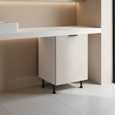 Armoire de cuisine mobile blanche