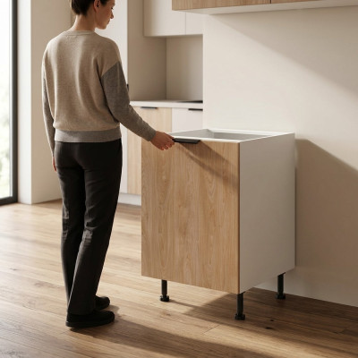 Base mobile pour armoire de cuisine individuelle