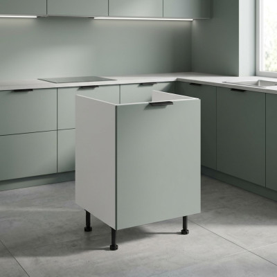 Armoire blanche pour le tri des déchets de cuisine