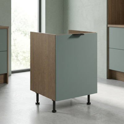 Meuble avec pieds en bois
