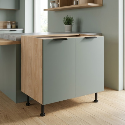 Robinet de cuisine mobile à double vanne