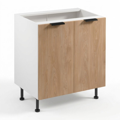 Cuisine mobile avec portes, blanche