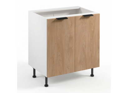 Cuisine mobile avec portes, blanche