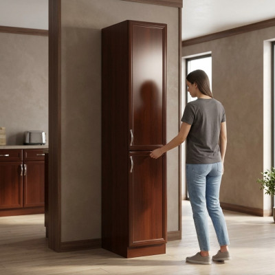 Armoire de cuisine haute avec étagères