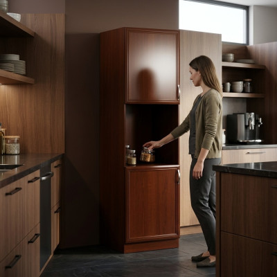 Armoire haute adaptée à Uuni, armoire de cuisine encastrable