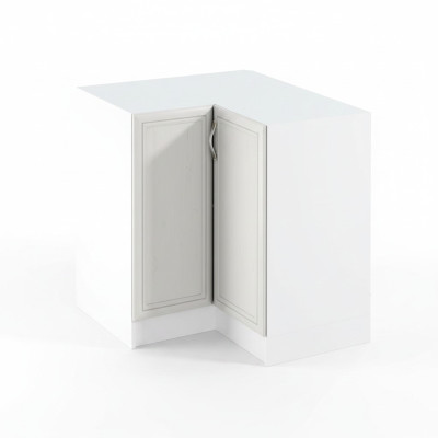Armoire d'angle mobile blanche