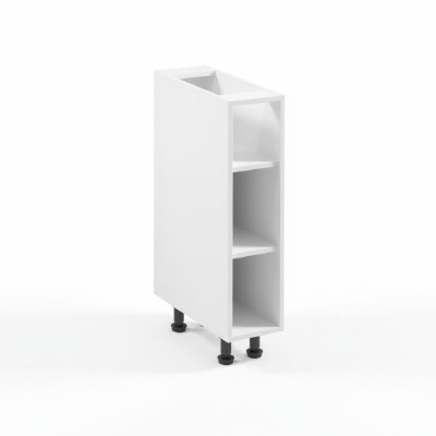 Armoire de cuisine étroite avec étagère ouverte