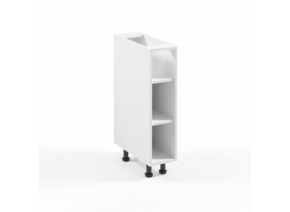 Armoire de cuisine étroite avec étagère ouverte