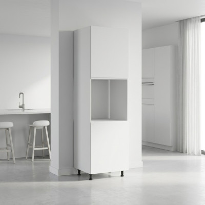 Armoire haute adaptée au four, armoire encastrable, niche pour four, brillante
