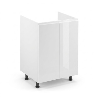 Meuble de lavabo laqué blanc