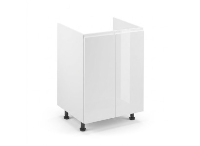 Meuble de lavabo laqué blanc