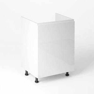 Armoire mobile sous l'évier, armoire de cuisine blanche