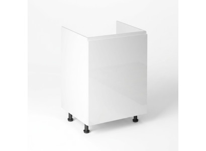 Armoire mobile sous l'évier, armoire de cuisine blanche