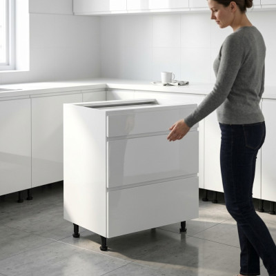 Table de cuisine mobile avec tiroirs