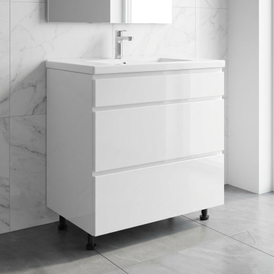 Table de cuisine mobile avec tiroirs