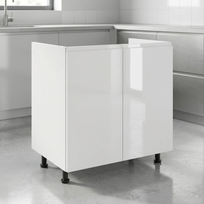 Armoire mobile brillante sous cuisine